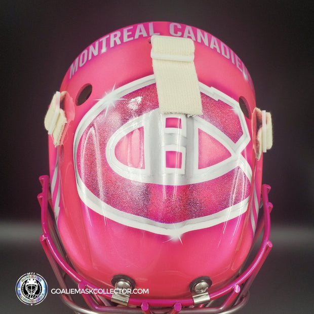 Carey Price Inspired Goalie Mask 2017 Montreal NHL 100 PINK & Silver "Hockey Fights Cancer" Signature Edition Autographed Tribute