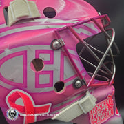 Carey Price Inspired Goalie Mask 2017 Montreal NHL 100 PINK & Silver "Hockey Fights Cancer" Signature Edition Autographed Tribute