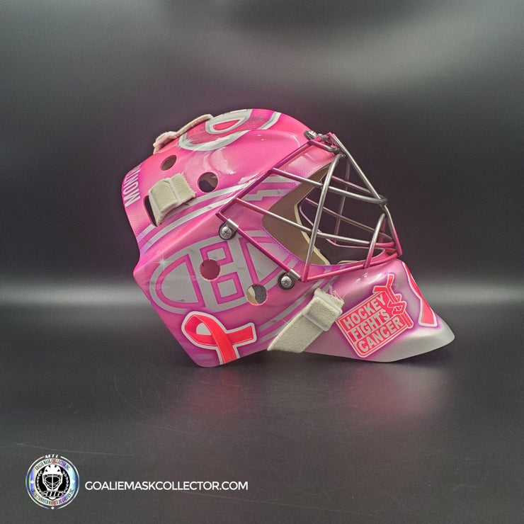 Carey Price Inspired Goalie Mask 2017 Montreal NHL 100 PINK & Silver "Hockey Fights Cancer" Signature Edition Autographed Tribute