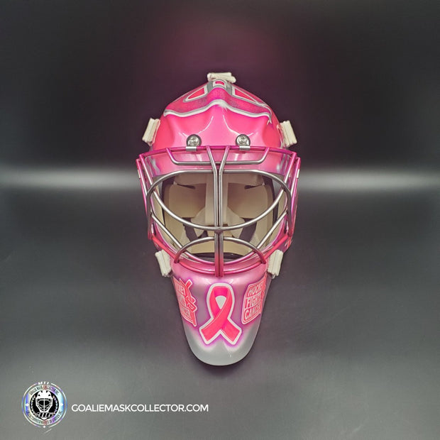 Carey Price Inspired Goalie Mask 2017 Montreal NHL 100 PINK & Silver "Hockey Fights Cancer" Signature Edition Autographed Tribute