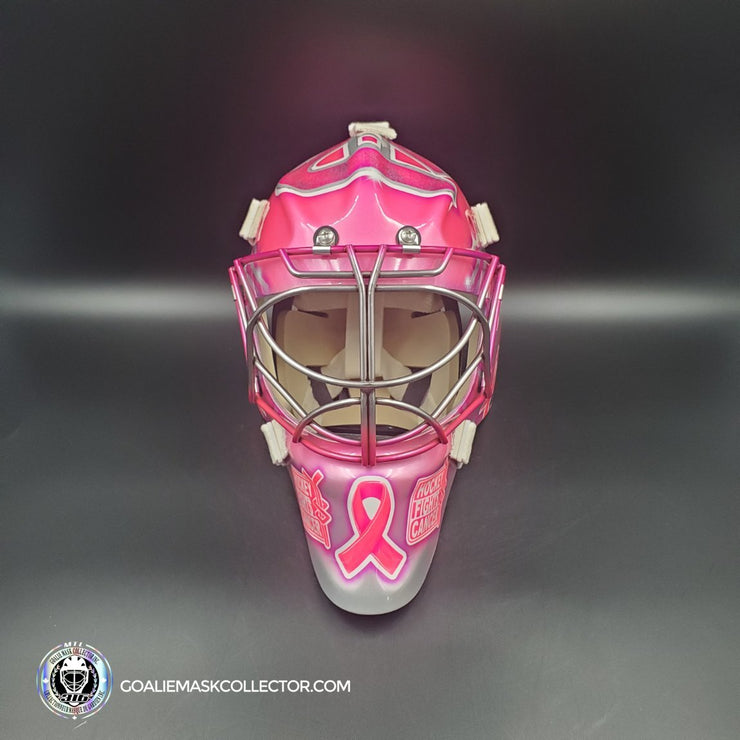 Carey Price Inspired Goalie Mask 2017 Montreal NHL 100 PINK & Silver "Hockey Fights Cancer" Signature Edition Autographed Tribute