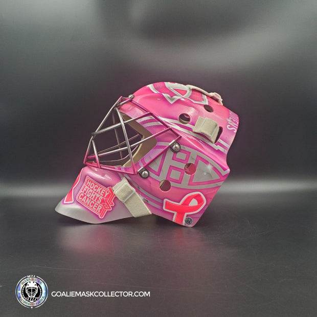 Carey Price Inspired Goalie Mask 2017 Montreal NHL 100 PINK & Silver "Hockey Fights Cancer" Signature Edition Autographed Tribute