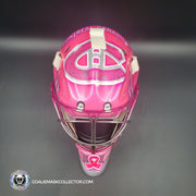 Carey Price Inspired Goalie Mask 2017 Montreal NHL 100 PINK & Silver "Hockey Fights Cancer" Signature Edition Autographed Tribute