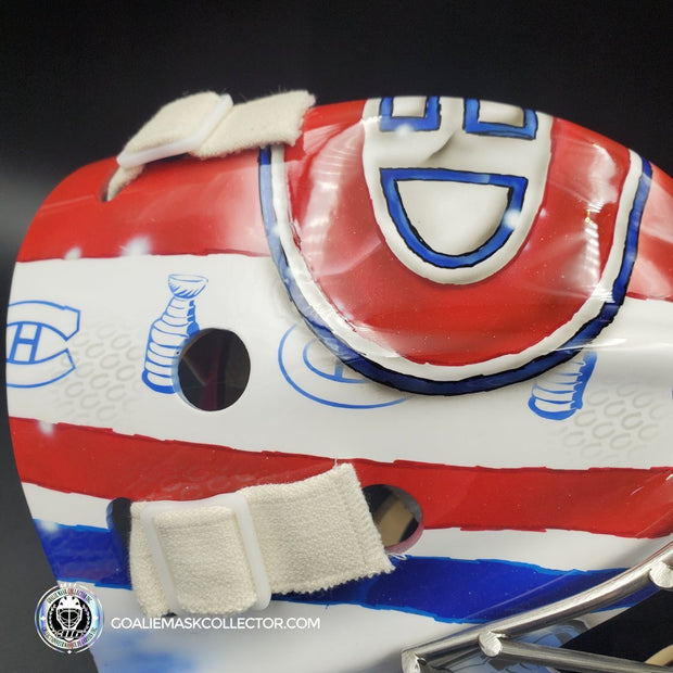 Custom Painted Goalie Mask: Cayden Primeau Inspired Goalie Mask Unsigned "Montreal Canadiens Legends" Tribute