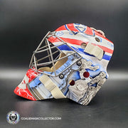Custom Painted Goalie Mask: Cayden Primeau Inspired Goalie Mask Unsigned "Montreal Canadiens Legends" Tribute