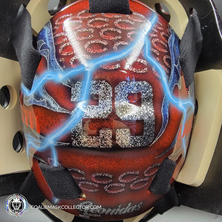 Custom Painted Goalie Mask: Joseph Woll Goalie Mask Unsigned Montreal Canadiens 2023 Toronto Complex Eagle V1 Tribute