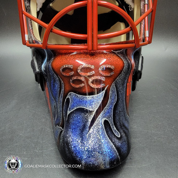 Custom Painted Goalie Mask: Joseph Woll Goalie Mask Unsigned Montreal Canadiens 2023 Toronto Complex Eagle V1 Tribute