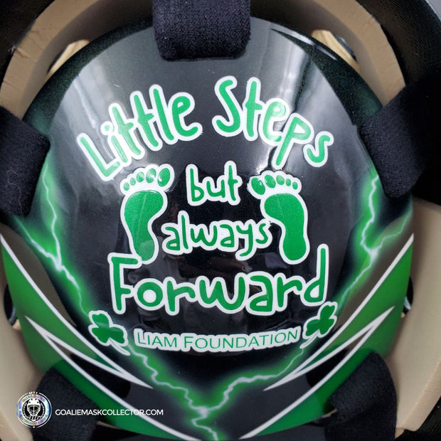 Custom Painted Goalie Mask: Liam Foundation "Knuckles Nilan"