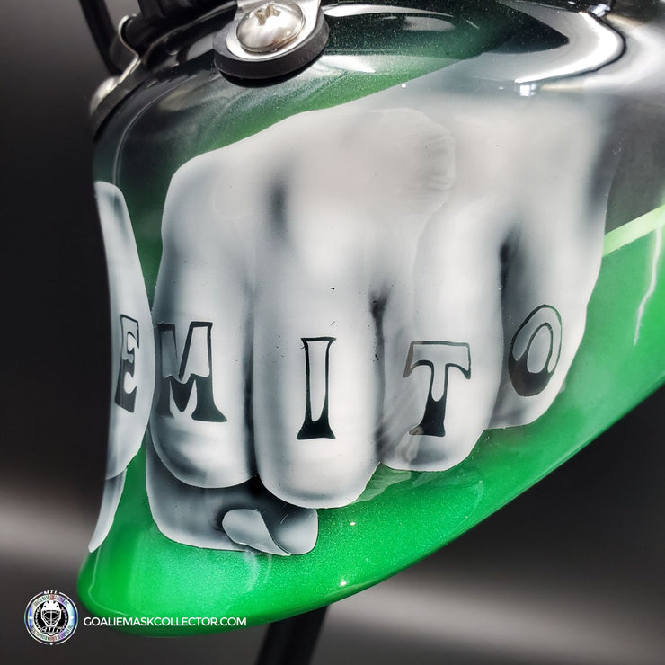 Custom Painted Goalie Mask: Liam Foundation "Knuckles Nilan"