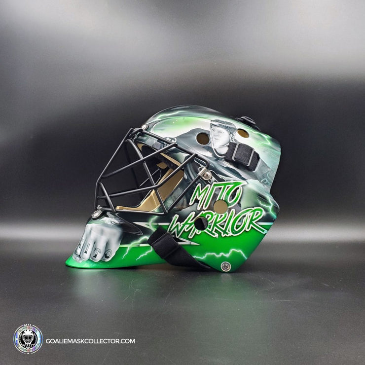 Custom Painted Goalie Mask: Liam Foundation "Knuckles Nilan"