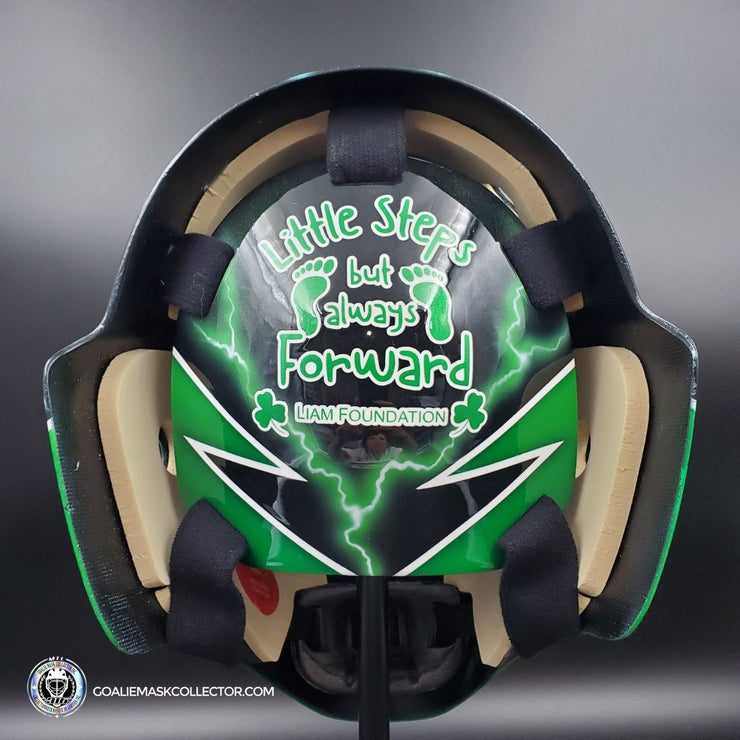 Custom Painted Goalie Mask: Liam Foundation "Knuckles Nilan"