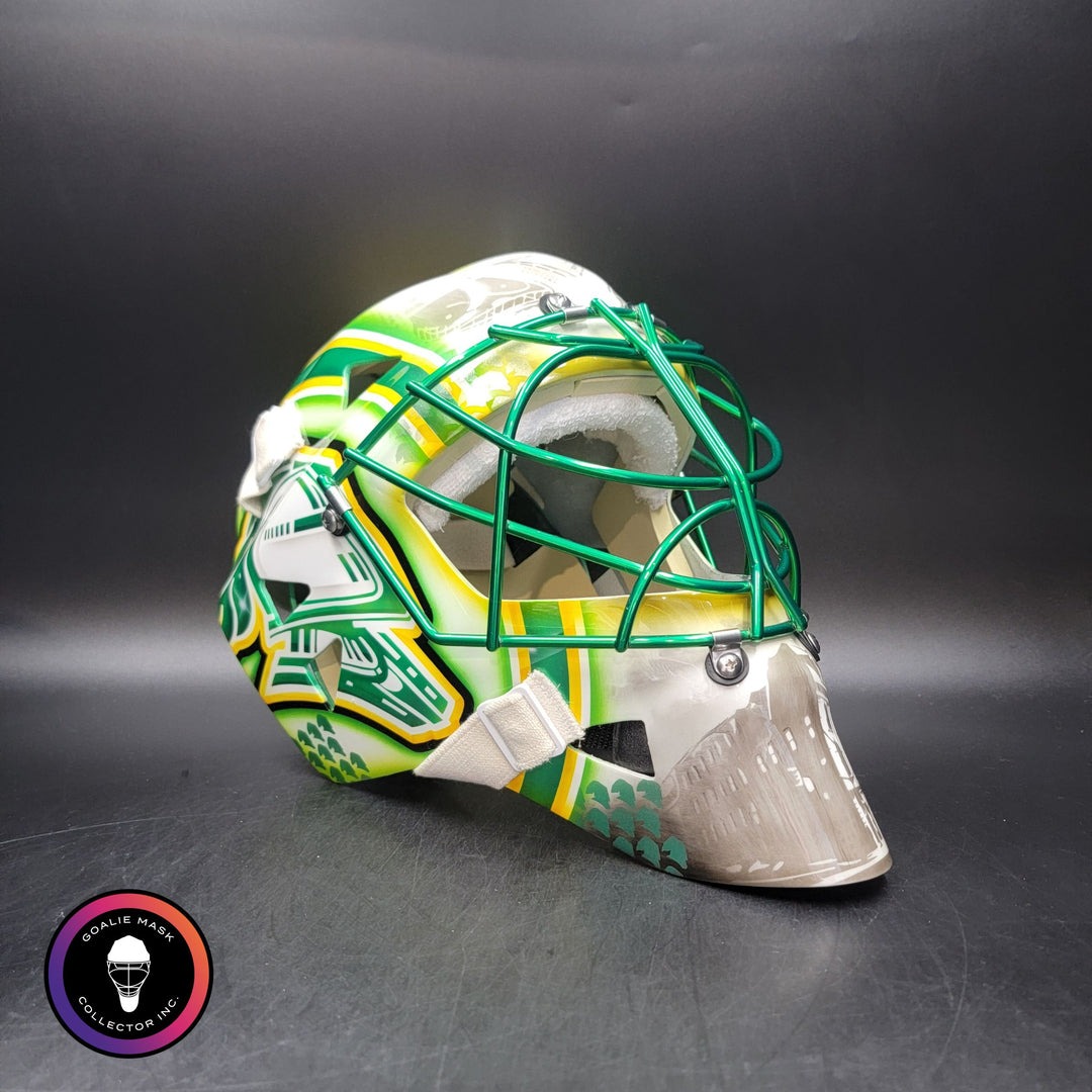Custom Painted Goalie Mask: London Knights Tribute