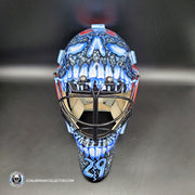 Custom Painted Goalie Mask: Jacob Markstrom Inspired Goalie Mask Unsigned "Lava Skull" Montreal Canadiens