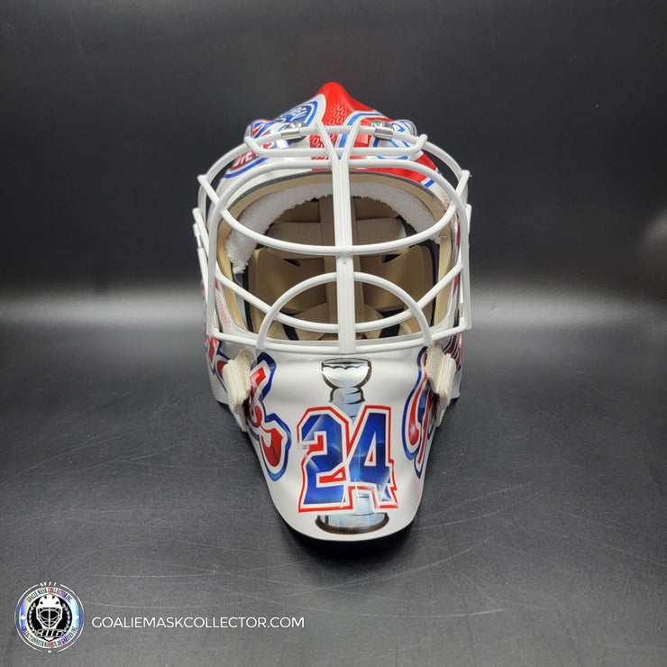 Custom Painted Goalie Mask: Montreal Canadiens All Historical Logos