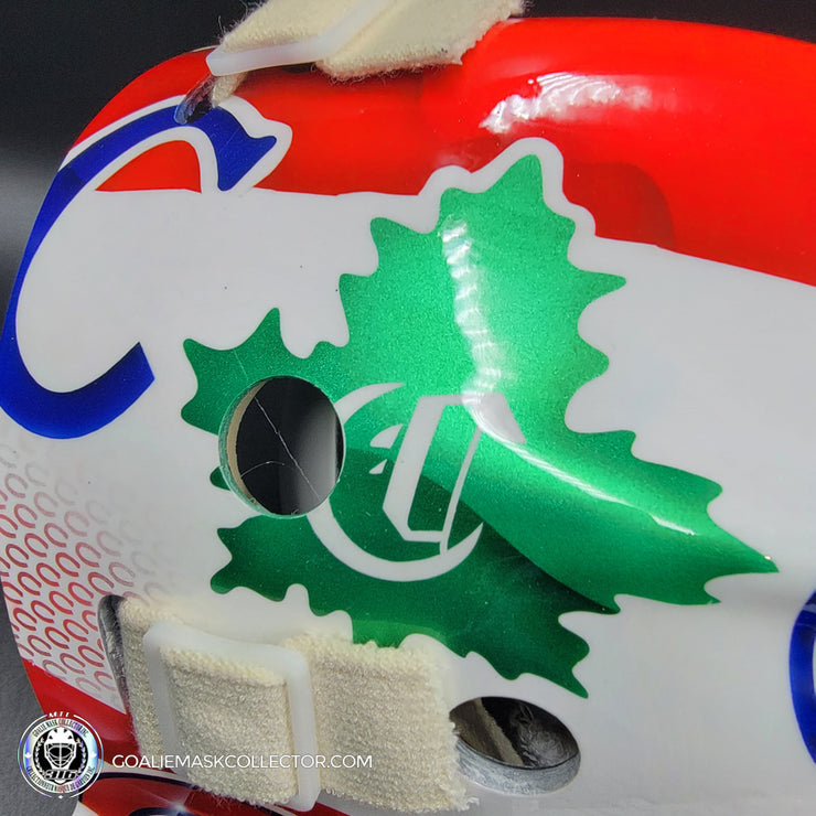Custom Painted Goalie Mask: Montreal Canadiens All Historical Logos
