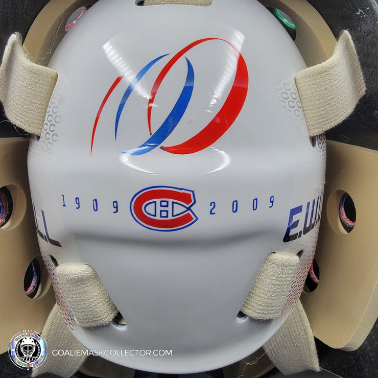 Custom Painted Goalie Mask: Montreal Canadiens All Historical Logos