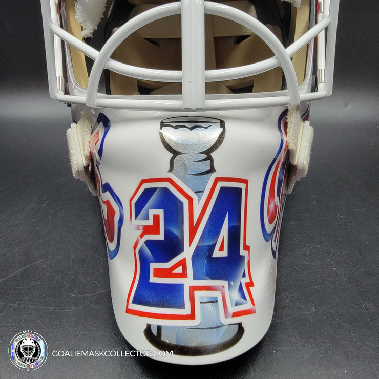 Custom Painted Goalie Mask: Montreal Canadiens All Historical Logos