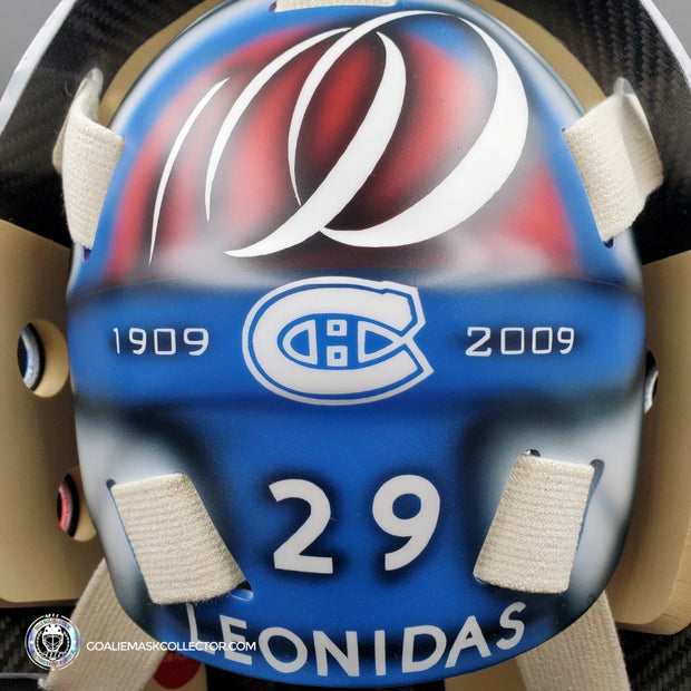 Custom Painted Goalie Mask: Philipp Grubauer Goalie Mask Unsigned Montreal Canadiens History 2023 Seattle Inspired Tribute
