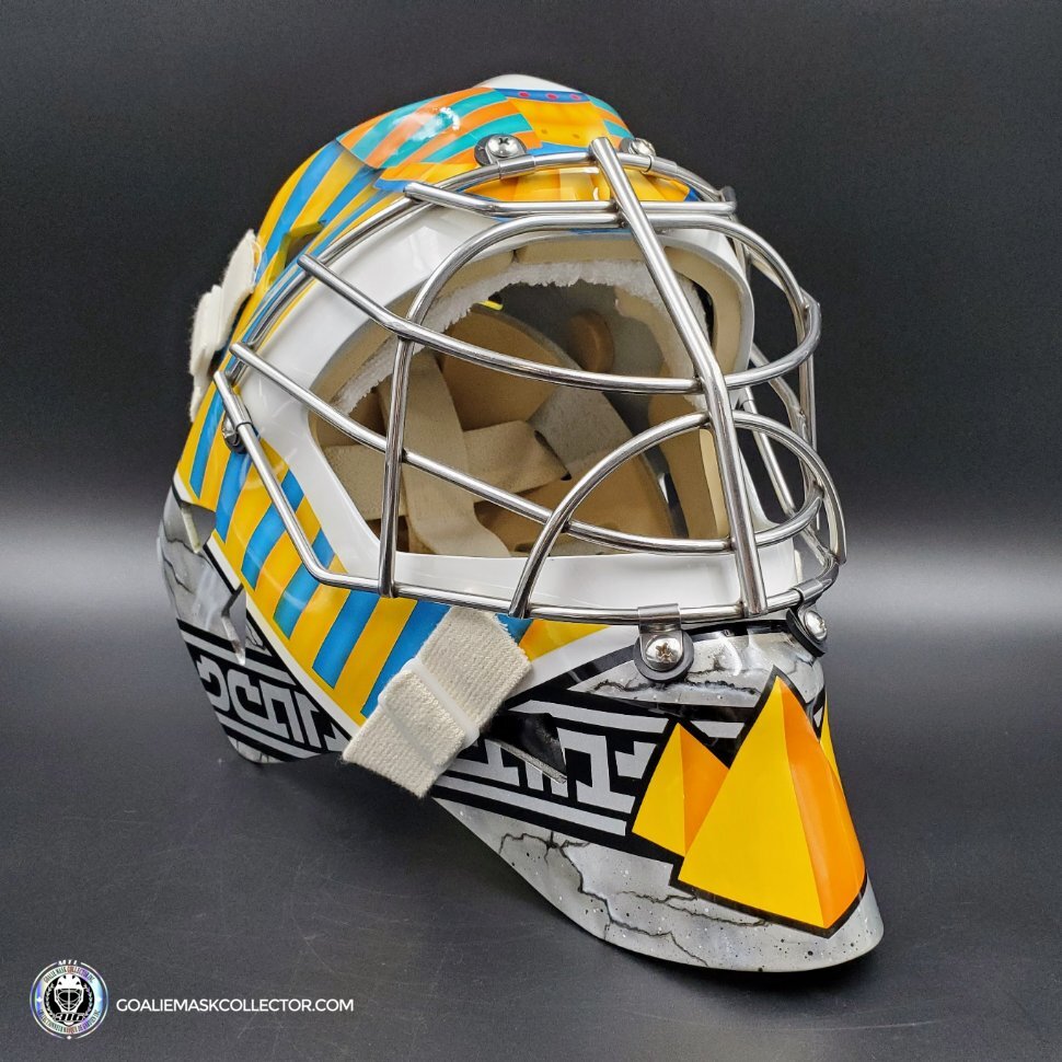 Custom Painted Goalie Mask: Stephane Fiset Goalie Mask Unsigned Los Angeles Inspired