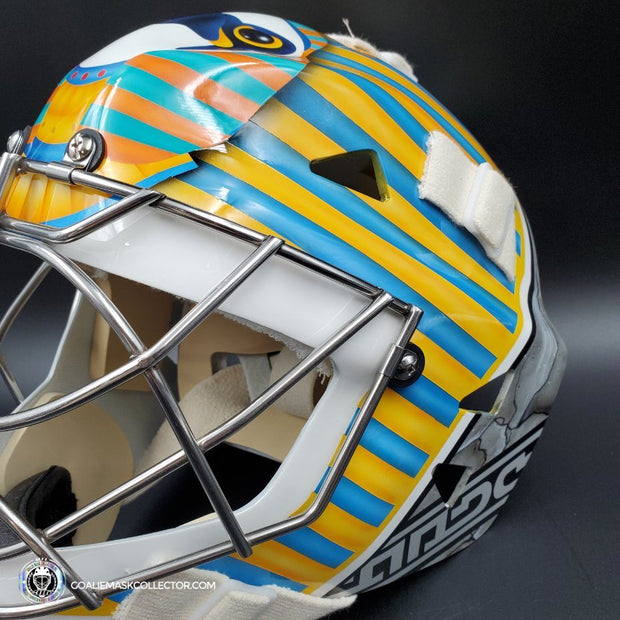 Custom Painted Goalie Mask: Stephane Fiset Goalie Mask Unsigned Los Angeles Inspired