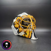 Custom Painted Goalie Mask: Butterfly & Angels Tribute to Loved One
