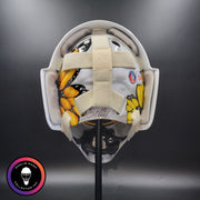 Custom Painted Goalie Mask: Butterfly & Angels Tribute to Loved One