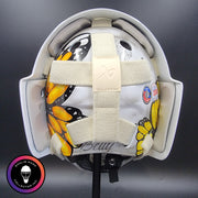 Custom Painted Goalie Mask: Butterfly & Angels Tribute to Loved One