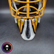 Custom Painted Goalie Mask: Butterfly & Angels Tribute to Loved One