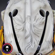 Custom Painted Goalie Mask: Butterfly & Angels Tribute to Loved One