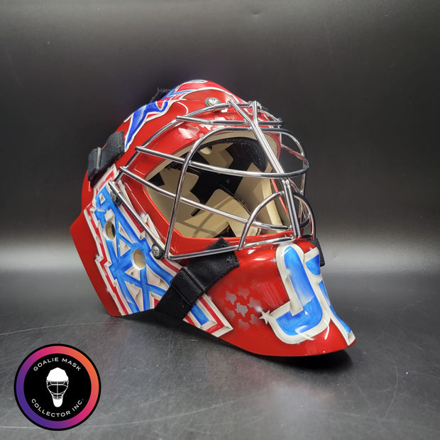 Custom Painted Goalie Mask: Houston Texas