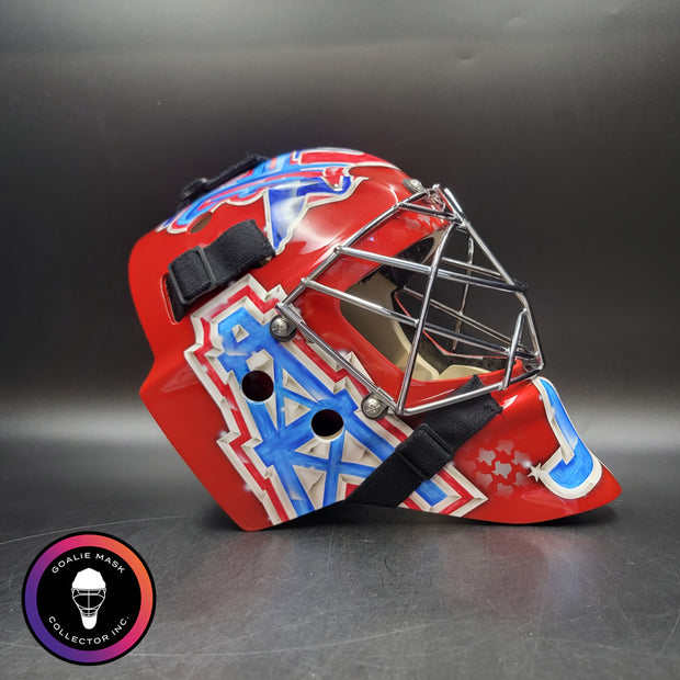 Custom Painted Goalie Mask: Houston Texas