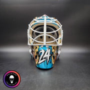 Custom Painted Goalie Mask: Skulls & Sharks