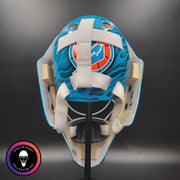 Custom Painted Goalie Mask: Skulls & Sharks