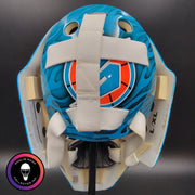 Custom Painted Goalie Mask: Skulls & Sharks