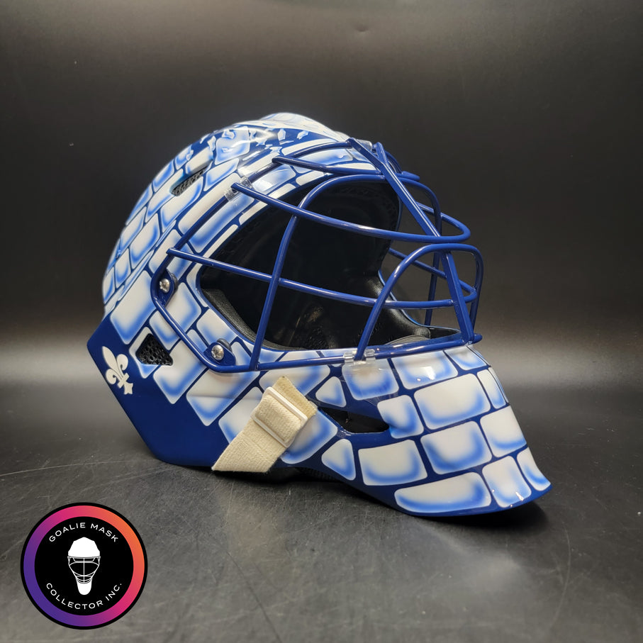 Custom Painted Goalie Mask: Stephane Fiset Quebec Nordiques with Custom Touches