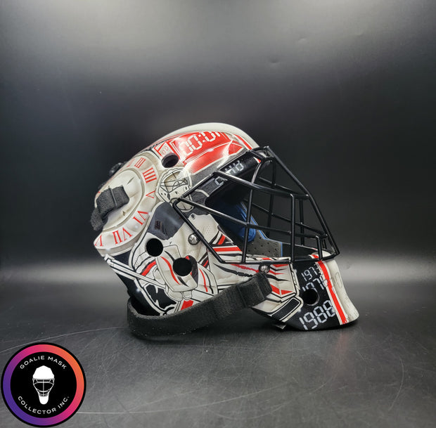 Custom Painted Goalie Mask: Time Is Precious