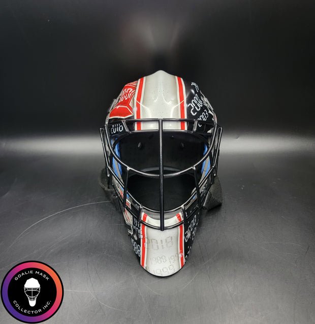 Custom Painted Goalie Mask: Time Is Precious