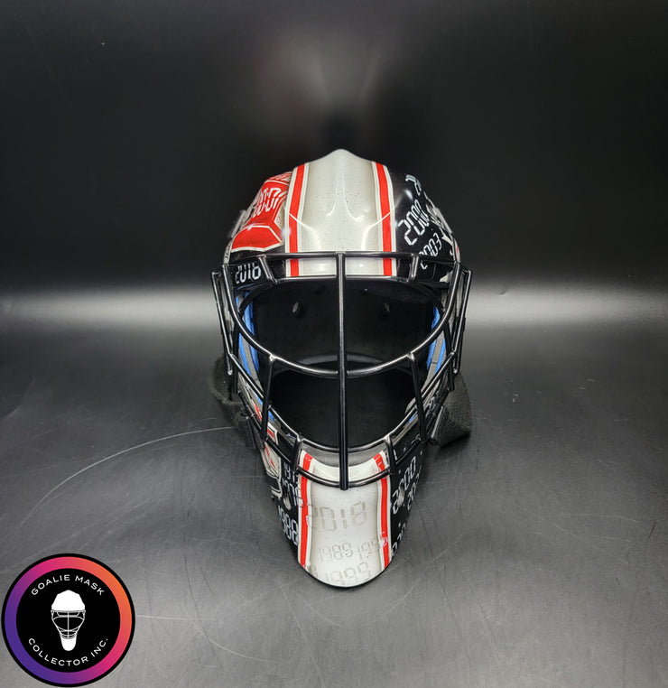 Custom Painted Goalie Mask: Time Is Precious