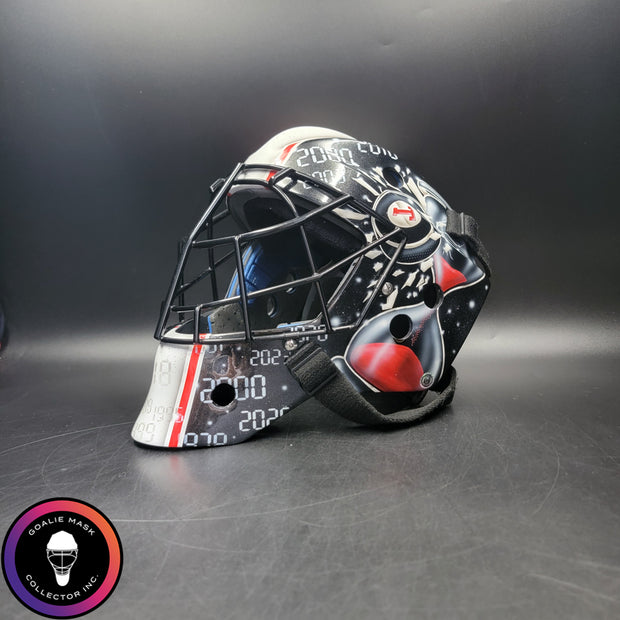 Custom Painted Goalie Mask: Time Is Precious