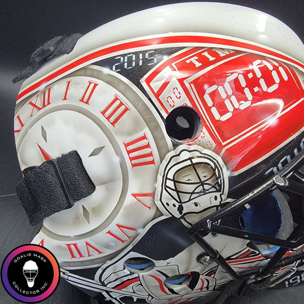 Custom Painted Goalie Mask: Time Is Precious