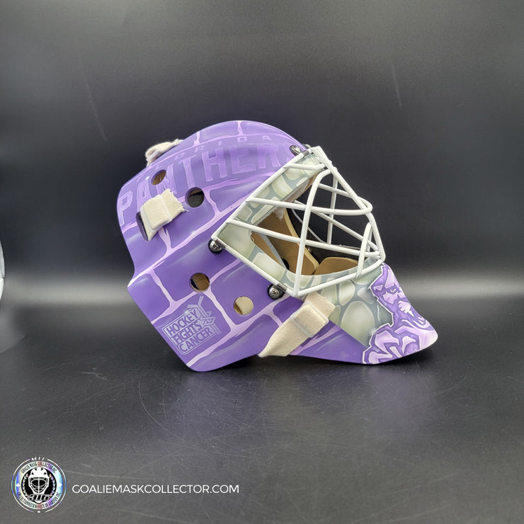 Sergei Bobrovsky Goalie Mask Unsigned 2022 Florida Hockey Fights Cancer Tribute