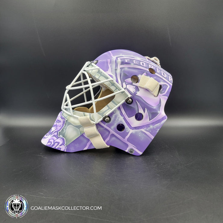 Sergei Bobrovsky Goalie Mask Unsigned 2022 Florida Hockey Fights Cancer Tribute