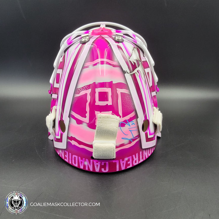 Custom: Sergei Bobrovsky Meets Carey Price Goalie Mask Unsigned Montreal Canadiens "Hockey Fights Cancer" Tribute