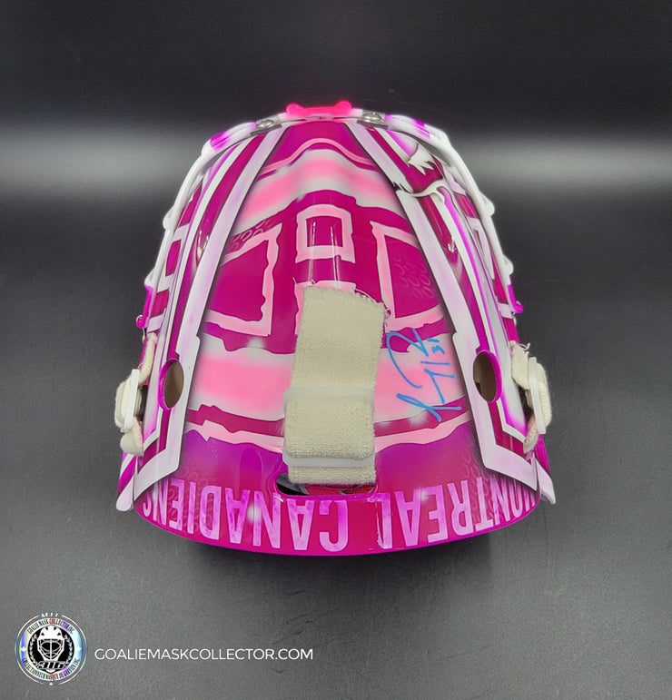 Custom: Sergei Bobrovsky Meets Carey Price Goalie Mask Unsigned Montreal Canadiens "Hockey Fights Cancer" Tribute
