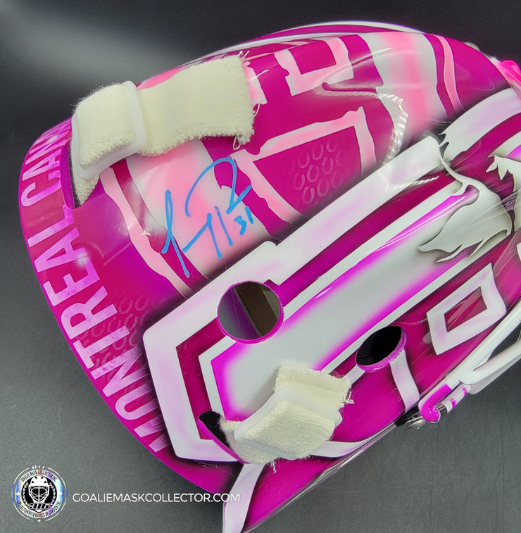 Custom: Sergei Bobrovsky Meets Carey Price Goalie Mask Unsigned Montreal Canadiens "Hockey Fights Cancer" Tribute
