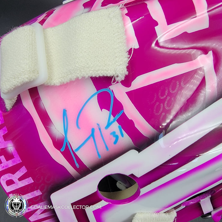 Custom: Sergei Bobrovsky Meets Carey Price Goalie Mask Unsigned Montreal Canadiens "Hockey Fights Cancer" Tribute