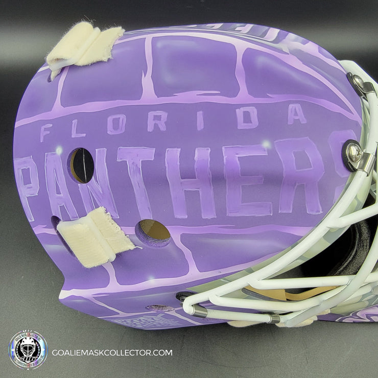 Sergei Bobrovsky Goalie Mask Unsigned 2022 Florida Hockey Fights Cancer Tribute