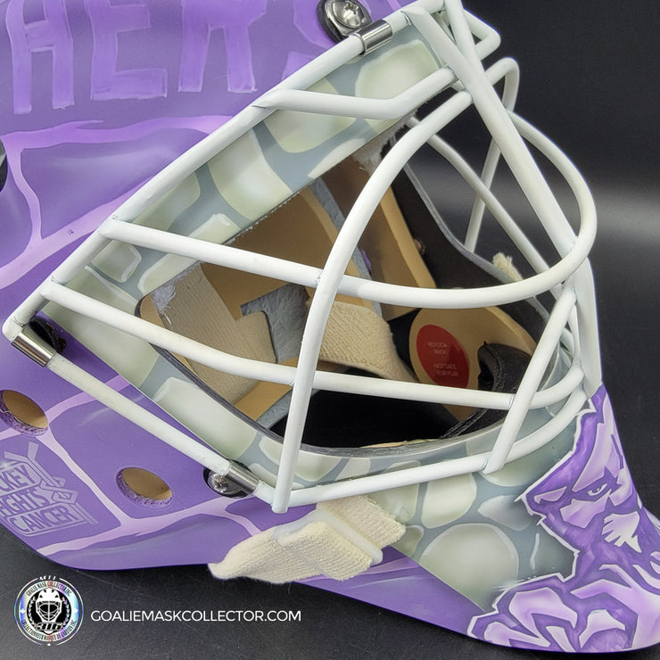 Sergei Bobrovsky Goalie Mask Unsigned 2022 Florida Hockey Fights Cancer Tribute