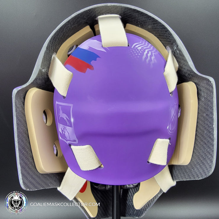 Sergei Bobrovsky Goalie Mask Unsigned 2022 Florida Hockey Fights Cancer Tribute