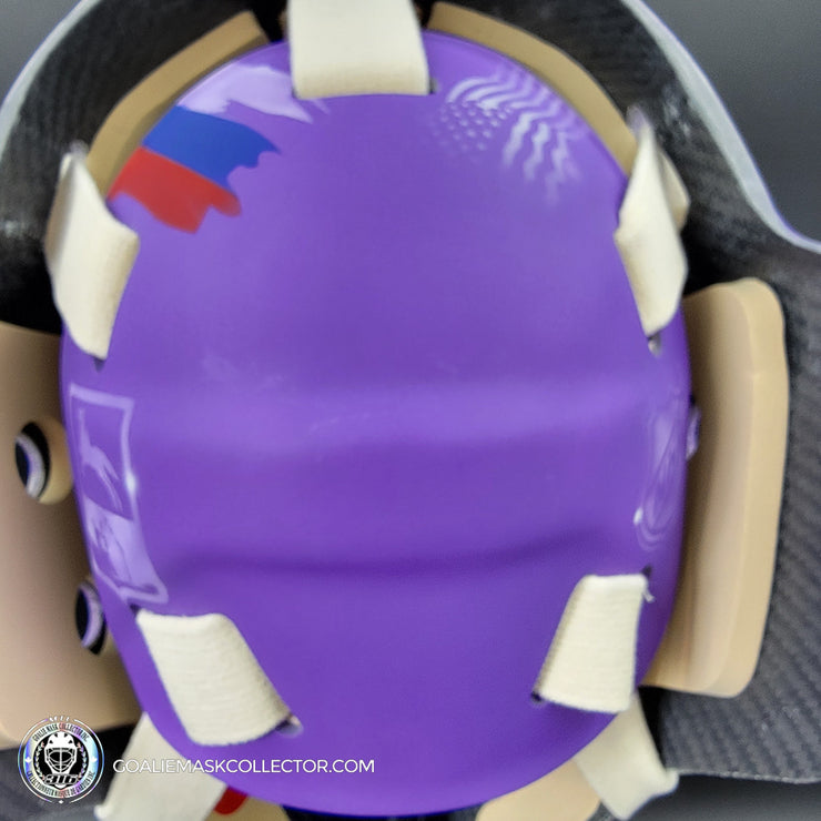 Sergei Bobrovsky Goalie Mask Unsigned 2022 Florida Hockey Fights Cancer Tribute